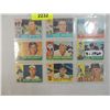 Image 1 : LOT 9 1960 TOPPS BASEBALL PLAYER CARDS