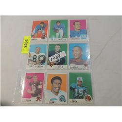 LOT 9 1969 TOPPS FOOTBALL CARDS