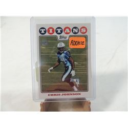2010 TOPPS CHRIS JOHNSON #351 ROOKIE CARD