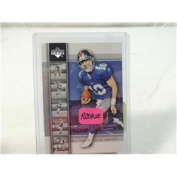 2004 UD ELI MANNINIG #1 ROOKIE CARD