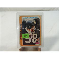 1978 JACK LAMBERT #165 FOOTBALL CARD