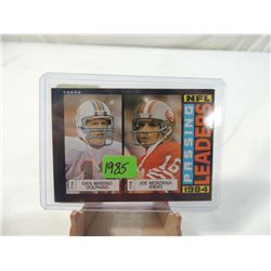 1985 NFL PASSING LEADERS MONTANA & MARINO
