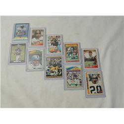 LOT 10 FOOTBALL CARDS BLEIER FAVRE SIMPSON LAMBERT