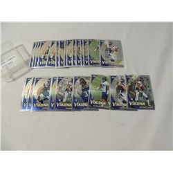LOT 25 TOPPS CHROME VIKINGS FOOTBALL CARDS