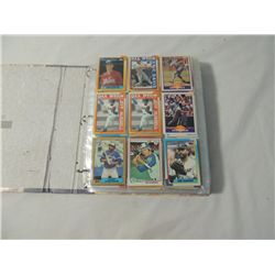 BINDER FULL ASSORTED BASEBALL PLAYER CARDS