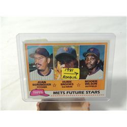 1981 TOPPS MOOKIE WILSON ROOKIE CARD