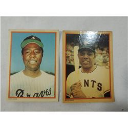 TOPPS WILLIE MAYS & HANK AARON CARDS