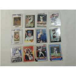LOT 12 ASSORTED BASEBALL PLAYER CARDS