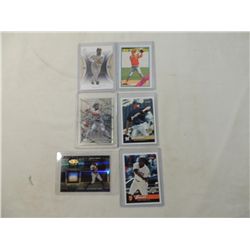 LOT 6 BASEBALL PLAYER CARDS