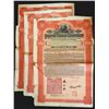 Image 1 : Imperial Chinese Government 5% Hukuang Railways 100 Pound Bond Trio.