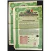 Image 1 : Imperial Chinese Government 5% Hukuang Railways 20 Pound Bond Trio.
