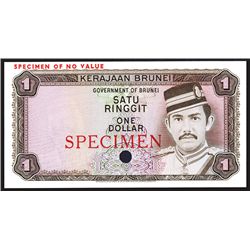 Government of Brunei, ND (1972-88) Color Trial Specimen Banknote.