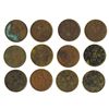 Image 1 : 10 Cash Provincial Issues Copper Coin Assortment.