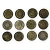 Image 16 : Japanese Emperor Mutsuhito 10 Sen Assortment. 1907-1912.