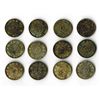 Image 2 : Japanese Emperor Yoshito 10 Sen Assortment. 1913-1917.