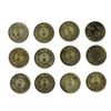 Image 9 : Japanese Emperor Yoshito 10 Sen Assortment. 1913-1917.