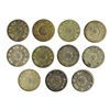 Image 1 : Japanese Silver 50 Sen Assortment. 1902 to 1917.