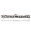 Image 3 : 18KT White Gold 1.58ct Sapphire and Diamond Brooch