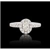 Image 1 : 18KT White Gold 1.04ctw Diamond Ring
