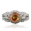 Image 1 : 14KT White Gold 0.80ct Opal and Diamond Ring