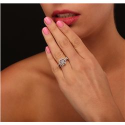 14KT White Gold 1.16ctw Diamond Ring