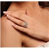 Image 2 : 14KT White Gold 1.01ct SI1/Light Yellow Diamond Ring