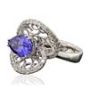 Image 4 : 14KT White Gold 2.08ct Tanzanite and Diamond Ring