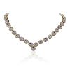 Image 2 : 14KT Yellow Gold 24.95ctw Tanzanite and Diamond Necklace