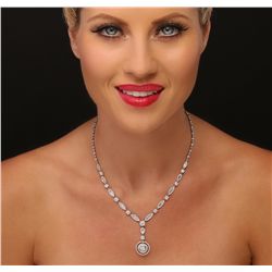 18KT White Gold 3.71ctw Diamond Necklace