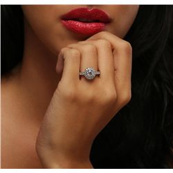 14KT White Gold 1.65ctw Diamond Ring