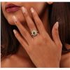 Image 3 : 14KT Yellow Gold 1.81ct Peridot and Diamond Ring