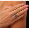 Image 2 : 14KT White Gold 3.10ct Tanzanite and Diamond Ring