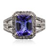 Image 3 : 14KT White Gold 3.10ct Tanzanite and Diamond Ring