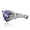 Image 4 : 14KT Two-Tone Gold 2.14ct Tanzanite and Diamond Ring