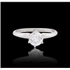 Image 1 : 14KT White Gold 0.93ct Diamond Solitaire Ring