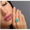 Image 1 : 18KT White Gold 2.68ct Emerald and Diamond Ring