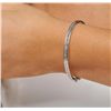 Image 2 : 14KT White Gold 3.05ctw Diamond Bangle Bracelet