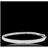 Image 3 : 14KT White Gold 3.05ctw Diamond Bangle Bracelet