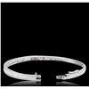 Image 7 : 14KT White Gold 3.05ctw Diamond Bangle Bracelet