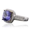 Image 2 : 14KT Two-Tone Gold 4.31ct Tanzanite and Diamond Ring