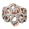 Image 3 : 14KT Rose Gold 0.62ctw Diamond Ring