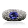 Image 3 : 14KT White Gold 1.85ct Tanzanite and Diamond Ring