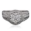 Image 3 : 14KT White Gold 1.30ctw Diamond Ring