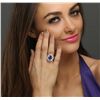 Image 1 : 18KT White Gold 5.97ct Tanzanite and Diamond Ring