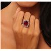 Image 1 : 14KT White Gold 8.81ct Ruby and Diamond Ring