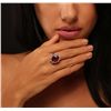 Image 2 : 14KT White Gold 8.81ct Ruby and Diamond Ring