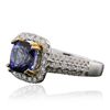 Image 2 : 14KT Two-Tone Gold 3.47ct Tanzanite and Diamond Ring