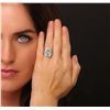 Image 1 : 14KT Two-Tone Gold 3.04ct Aquamarine and Diamond Ring