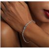 Image 6 : 18KT White Gold 3.88ctw Diamond Tennis Bracelet