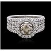 Image 3 : 14KT White Gold 2.51ctw Diamond Ring